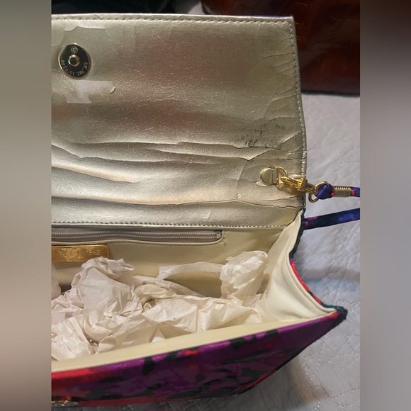 J. RENEE 1990s Jewel Tones Envelope Clutch Crossbody Shoulder Bag - Picture 4 of 6